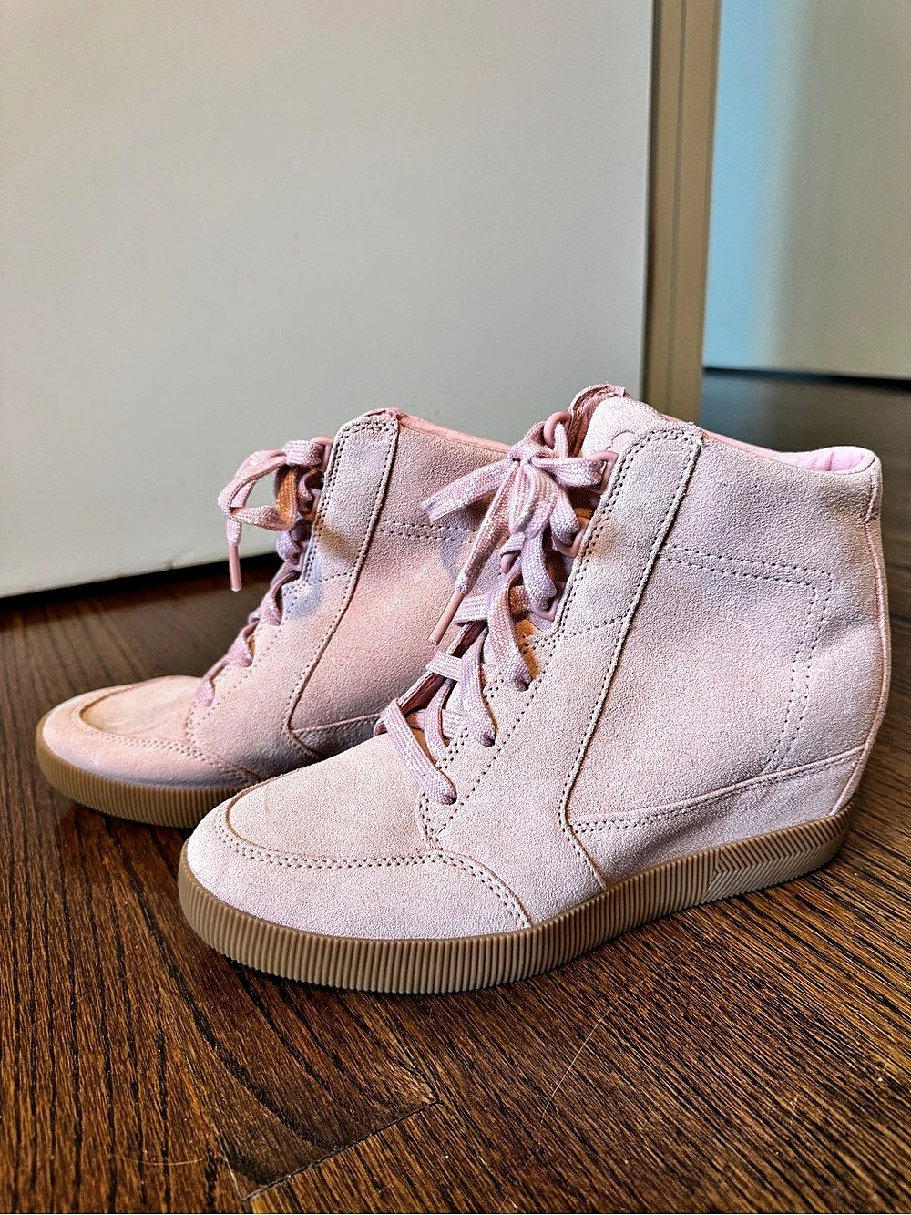 Sorel Out 'N About Wedge Pink Sneakers US 8.5